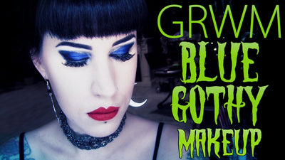 Chatty GRWM: A Sexy Blue Gothy Eye Look