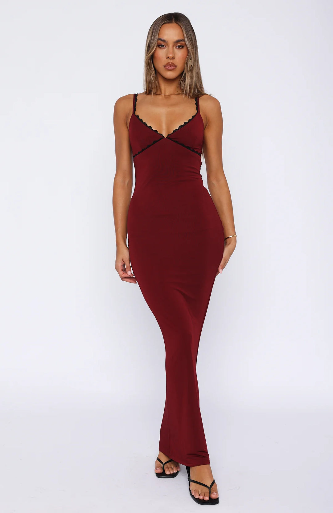 WHITE FOX Only The Young Maxi Dress Wine – Avelina De Moray