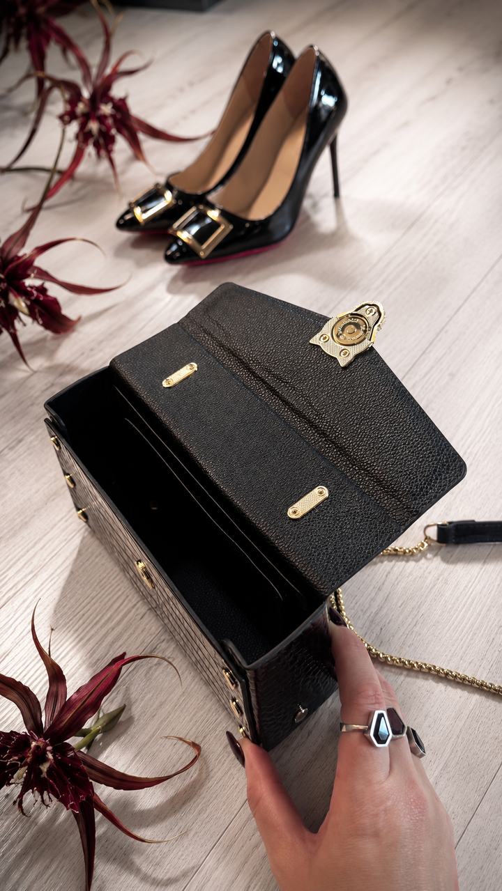 Nocturn Black Panther Handbag