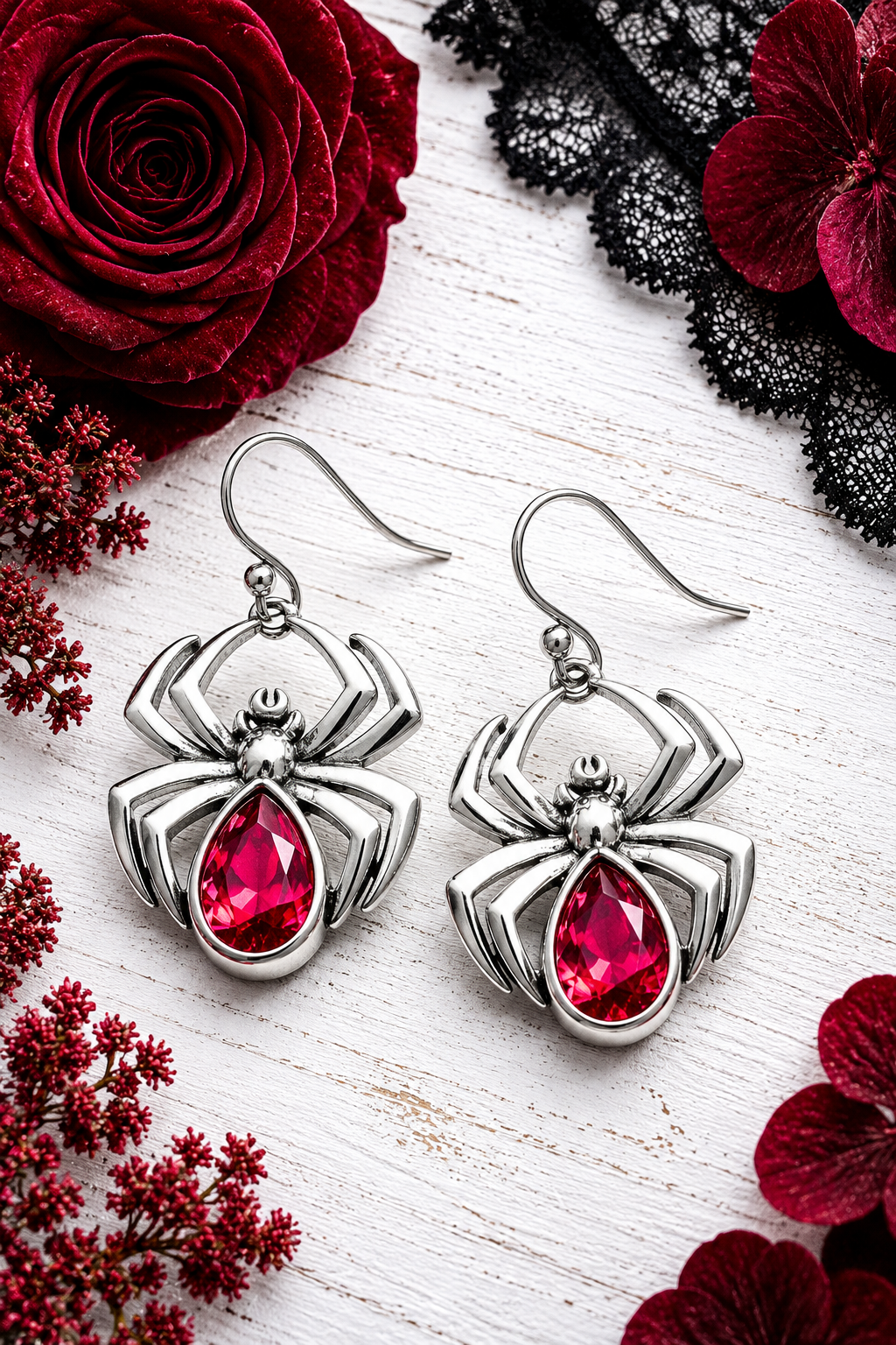 Widows Kiss Spider Earrings