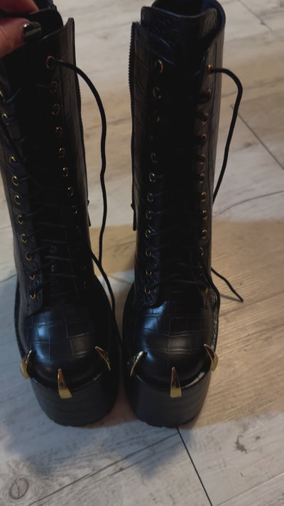 Killstar REPTILIA boots brand new