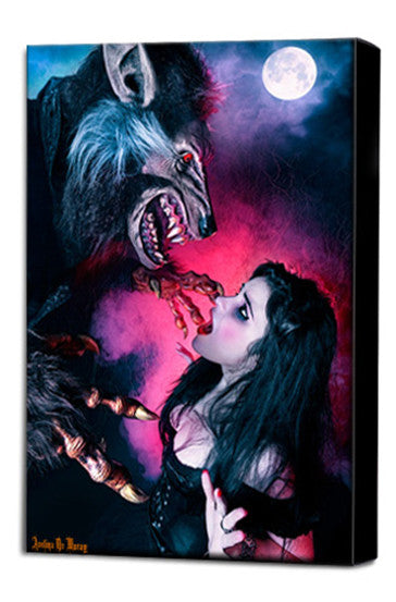 Wolf Moon Canvas - Avelina De Moray