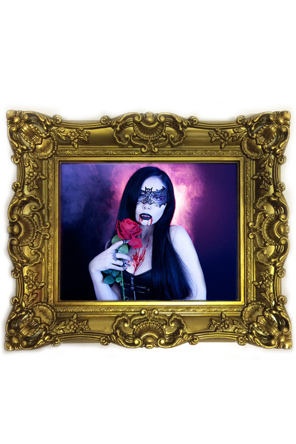 Vampire Kiss Canvas - Avelina De Moray