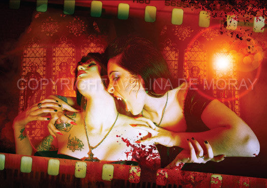 Vampire Dawn Greeting Card - Avelina De Moray